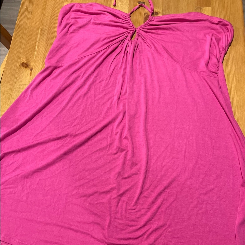 Venus Pink Halter Dress